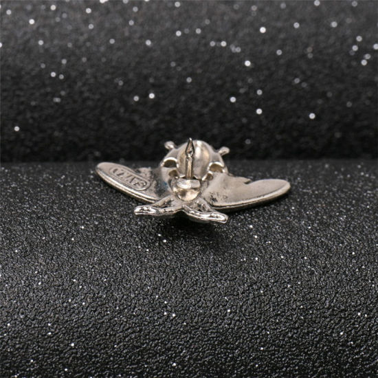 Immagine di 2 Pz Retrò Spilla Ape Oro Antico 27mm x 20mm