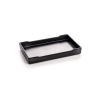 Imagen de 1 Piece Melamine Tableware Plates Black Rectangle 22.3cm x 13.1cm
