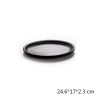 Imagen de 1 Piece Melamine Tableware Plates Black Rectangle 22.3cm x 13.1cm