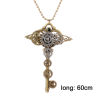 Imagen de Steampunk Collar Jersey/Suéter Cadena larga Tono Bronce Plata Antigua Llave Rueda 72cm longitud, 1 Unidad