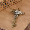 Imagen de Steampunk Collar Jersey/Suéter Cadena larga Tono Bronce Plata Antigua Llave Rueda 72cm longitud, 1 Unidad