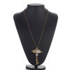 Imagen de Steampunk Collar Jersey/Suéter Cadena larga Tono Bronce Plata Antigua Llave Rueda 72cm longitud, 1 Unidad