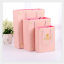 Bild von Papier Tasche Orange Rosa Rechteck Message " PRINCESS " 26cmx 21cm, 1 Stück