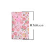 Picture of Paper Jewelry Gift Boxes Rectangle Multicolor Flower Pattern 81mm x 51mm , 1 Piece