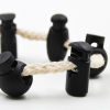 Picture of Plastic Cord Lock Stopper Sweater Shoelace Rope Buckle Pendant Clothing Accessories 23mm x 21mm, 50 PCs
