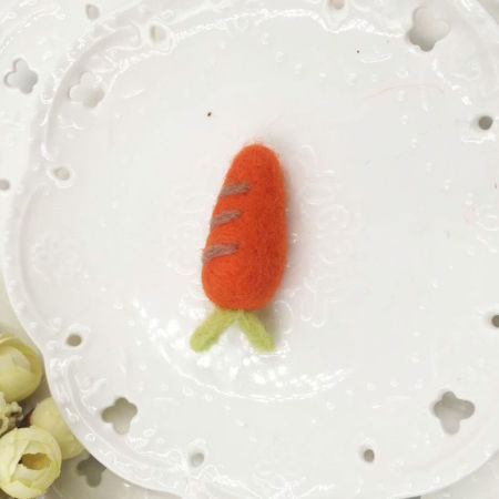 1 Piece Felt DIY Handmade Craft Materials Accessories Carrot Orange-red