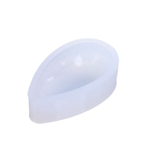 Picture of Silicone Resin Mold For Jewelry Making Drop White 3.4cm(1 3/8") x 2cm( 6/8"), 1 Piece