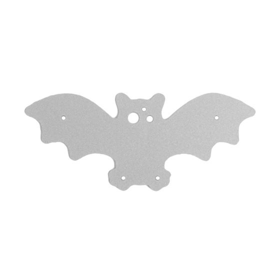 Изображение Carbon Steel Cutting Dies Stencils DIY Scrapbooking Silver-gray Halloween Bat Animal 1 Set