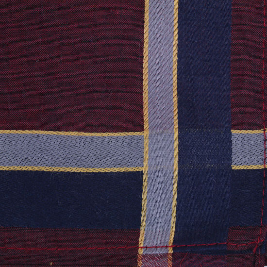 Cotton Handkerchief  Square Mixed Color 43cm x 43cm, 3 Sheets の画像