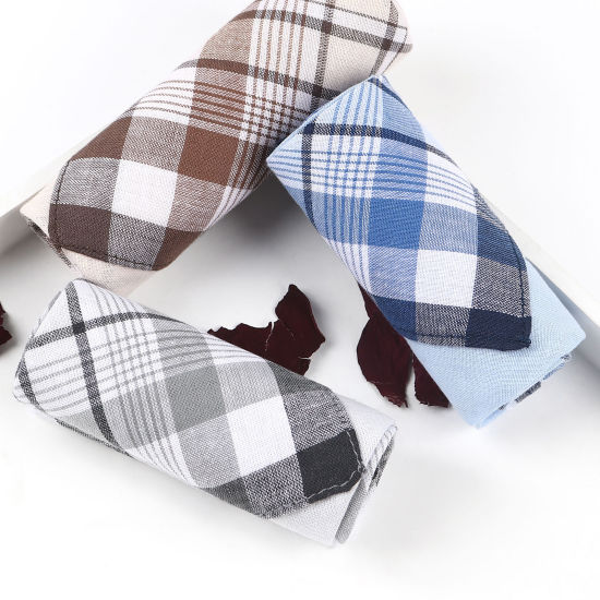 Picture of Cotton Men's Handkerchief Square Mixed Color 38cm x 38cm, 9 PCs