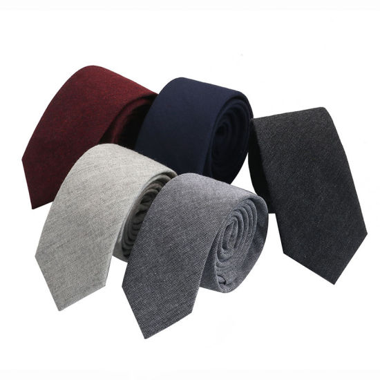 Изображение Cotton Men's Necktie Tie Mixed Color 145cm x 6cm, 5 PCs