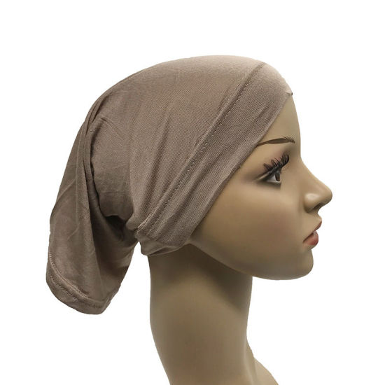 Picture of Modal Turban Hooded Hat Scarf Taupe Gray 30cm x 22cm, 1 Piece