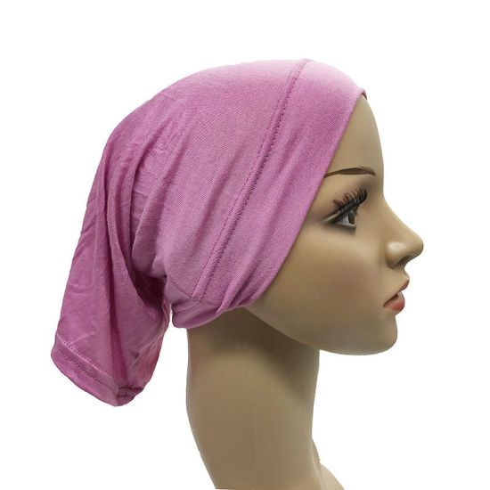 Picture of Modal Turban Hooded Hat Scarf Pink 30cm x 22cm, 1 Piece