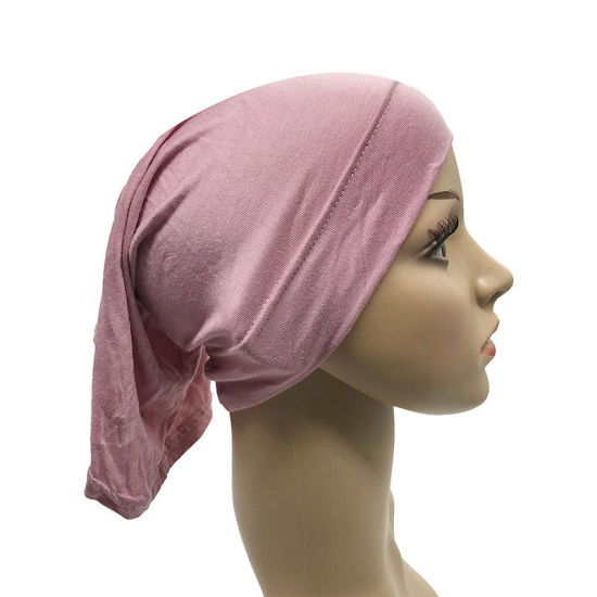Picture of Modal Turban Hooded Hat Scarf Light Pink 30cm x 22cm, 1 Piece