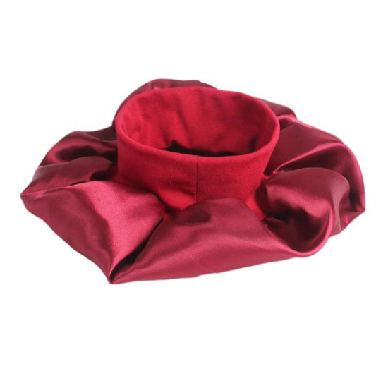 Picture of Pink - Night Sleep Hat Cap Bonnet With Wide Elastic Band For Women, 1 Piece