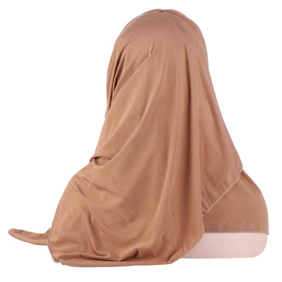 Picture of Light Khaki - Women Muslim Hijab Head Scarf Hat, 1 Piece