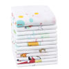 Bild von Mischfarbe - Cartoon Kinder Baby Speichel Handtuch Absorbent Taschentuch Quadrat 35x35cm, 12 Stück