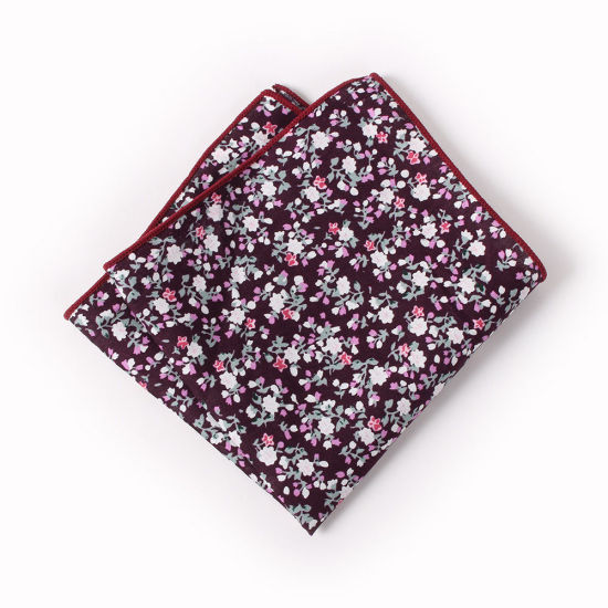 Изображение Multicolor - Cotton Men's Handkerchief For Suit Pocket Square 26x26cm, 1 Piece