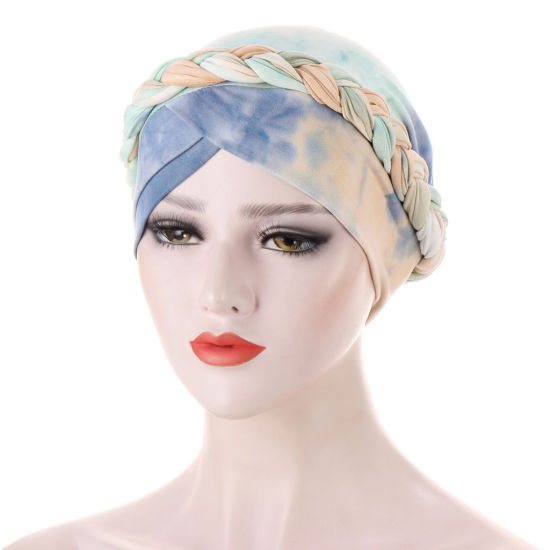 Picture of French Gray - Polyamide Women's Turban Hat Braided Tie-dye 58cm long, 1 Piece