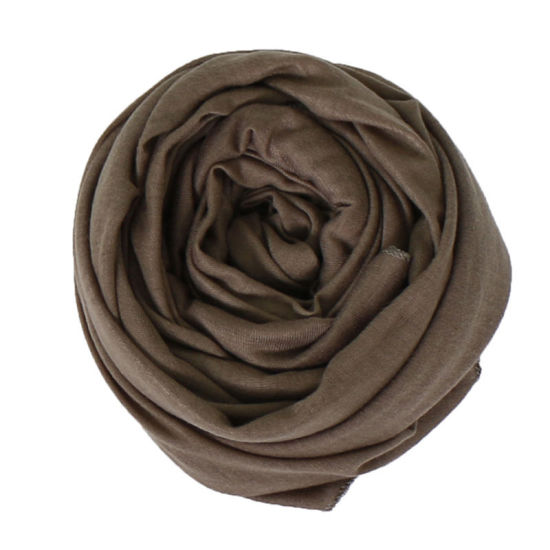 Picture of Army Green - 23# Modal Women's Hijab Scarf Wrap Solid Color Elastic Breathable 180x80cm, 1 Piece