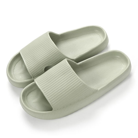 Imagen de Green - 36/37 EVA Couple Indoor Bathroom Non-slip Thickened Soft-soled Shower Slippers, 1 Pair