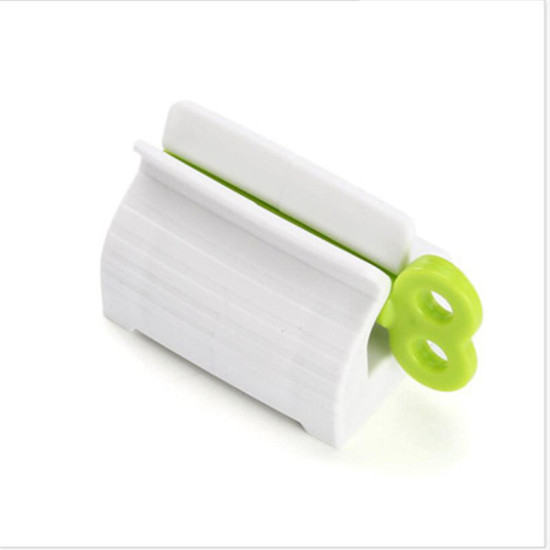 Image de Vert - Tube de distributeur de dentifrice Outils de serrage en plastique Nettoyant facial pour peinture cosmétique Tube de presse essoreuse vert 1pièce