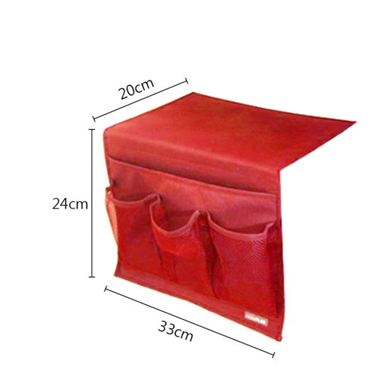 Picture of Oxford Fabric Storage Container Bags Red 33cm x 24cm, 1 Piece