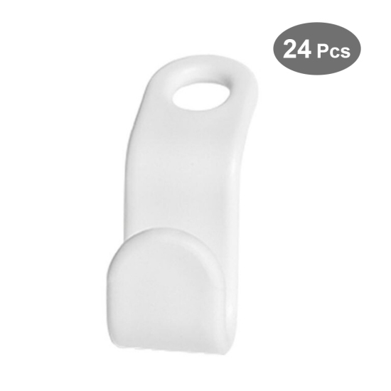 Picture of PP Connector Hook For Hanger White 50mm x 20mm, 24 PCs