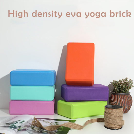 Bild von Gelb - Hi-Density Yoga Pilates Ziegel für Fitness Stretching Aid Gym