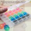 Picture of Mixed - Portable Plastic Sewing Machine Bobbins with Storage Case (25 Pcs/Box)