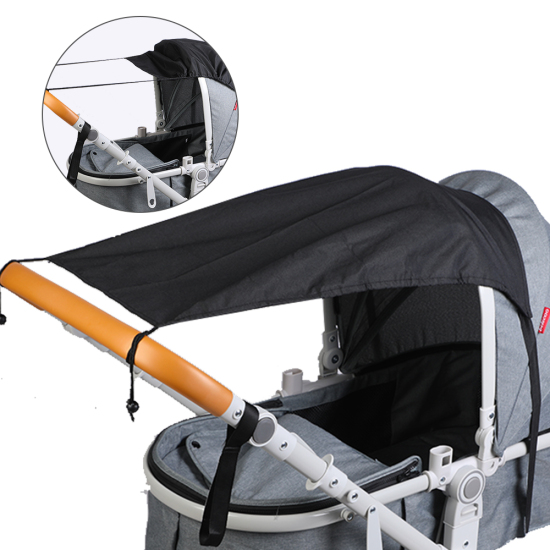 Picture of Black - Baby Stroller Waterproof Sunshade Protection Shade Bag