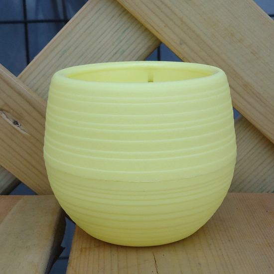 黄色 - プランター プラントポット 植木鉢 鉢植え フラワーポット  貯水タンク付き の画像