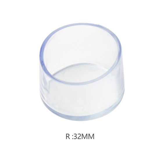 Picture of Transparent - Round Non-Slip Wear-Resistant Transparent Thickened Table And Chair Foot Cover PVC Protector 3.5x2.6cm, 4 PCs