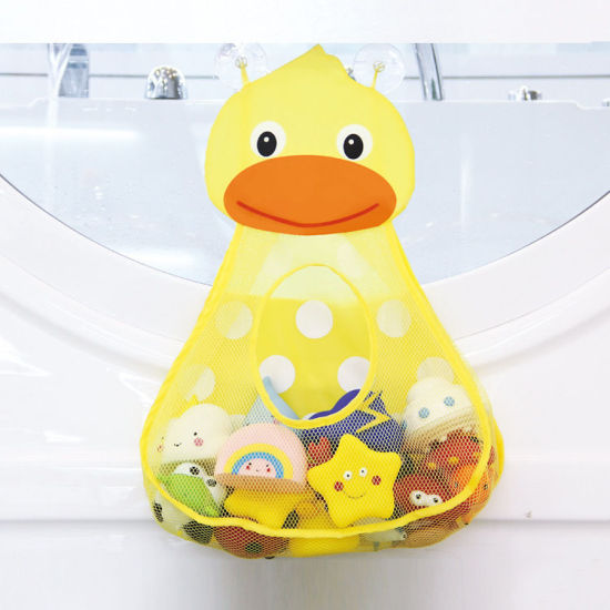 Picture of Green - Children's Cartoon Frog Bathing Toy Storage Bag 40x32cm, 1 Piece