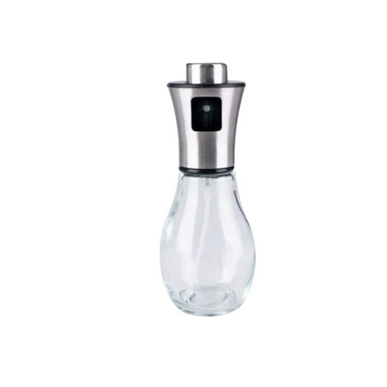 Изображение Transparent - 200ml Empty Spray Bottle Stainless Steel Kitchen Leak-Proof Soy Sauce Olive Bottle Dispenser BBQ Cooking Tools, 1 Piece