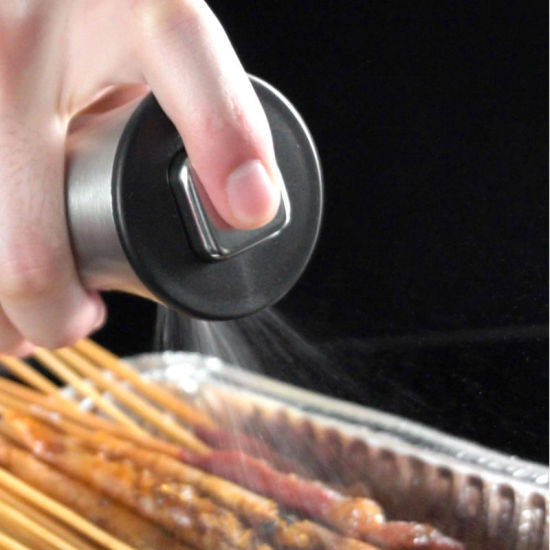 Изображение Transparent - 200ml Empty Spray Bottle Stainless Steel Kitchen Leak-Proof Soy Sauce Olive Bottle Dispenser BBQ Cooking Tools, 1 Piece