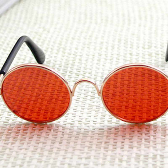 Picture of Red - Lovely Cat Dog Glasses Eye-Wear Sunglasses Pet Products For Little Dog Cat Photos Prop, 1 Piece