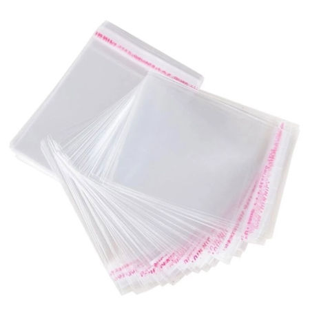 Bild von OPP Selbstklebende Beutel Rechteck Transparent (Verfügbar Raum: 20x16cm) 23cm x16cm , 100 Stück
