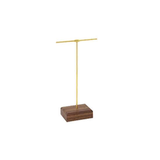 Picture of Walnut Jewelry Displays T-shaped Dark Brown Rectangle Pattern 17cm x 10cm, 1 Piece