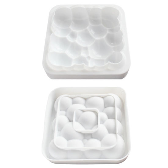 Picture of White - Food Grade Silicone Baking Mold DIY Cake Accessories 20x20x5cm, 1 Piece