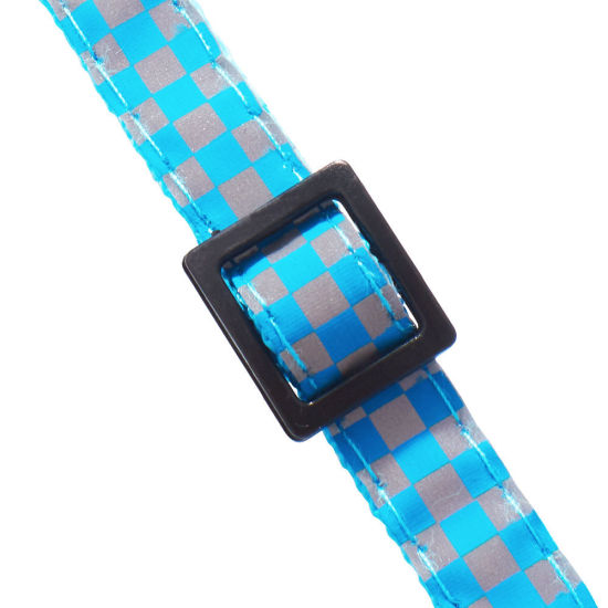 Bild von Skyblue - Checker Reflective Breakaway Safety Buckle Cat Collar Pet Supplies, 1 Piece