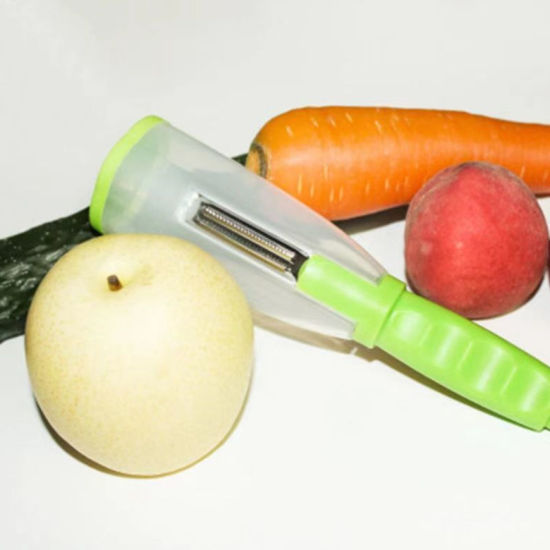 Picture of Green - Multifunctional Storage Type Peeling Knife Kitchen Tools 26x6.5x6.5cm, 1 Piece
