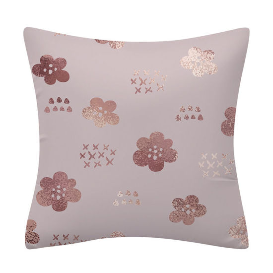 Picture of Rose Gold - 6# Peach Skin Pillowcase Home Textile Accessories 45x45cm, 1 Piece