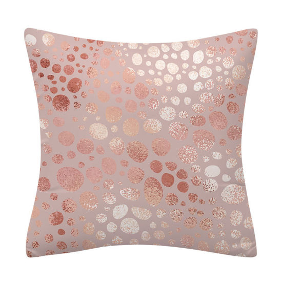 Picture of Rose Gold - 27# Peach Skin Pillowcase Home Textile Accessories 45x45cm, 1 Piece