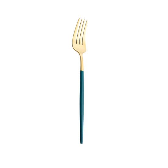 Picture of Green - 410 Stainless Steel Fork Tableware Gift 21.5x2.7cm, 1 Piece