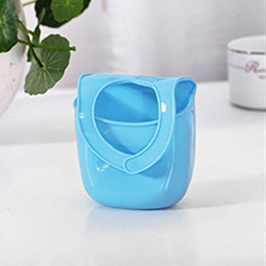 Изображение Blue - Plastic Creative Kitchen Faucet Sink Hanging Bag For Sponge 19.5x8.5x4.5cm, 1 Piece