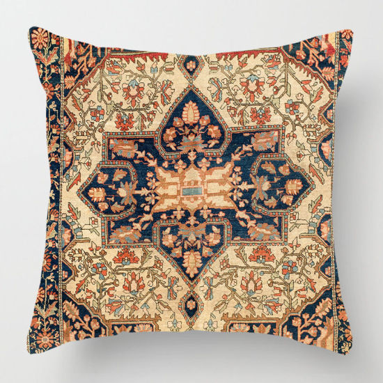 Изображение Multicolor - 19# Flax Persian Turkish Style Printed Pillowcase Home Textile 45x45cm, 1 Piece