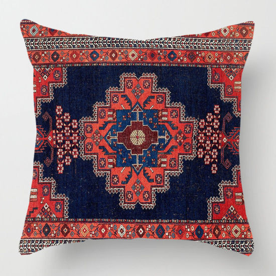 Изображение Multicolor - 32# Flax Persian Turkish Style Printed Pillowcase Home Textile 45x45cm, 1 Piece