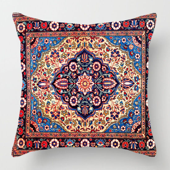 Изображение Multicolor - 36# Flax Persian Turkish Style Printed Pillowcase Home Textile 45x45cm, 1 Piece