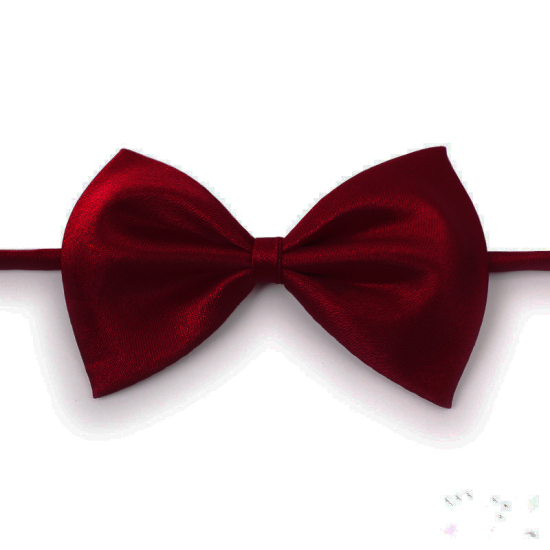 Image de Rouge foncé - Noeud papillon Accessoires pour vêtements pour animaux 10x7cm, 1 pièce